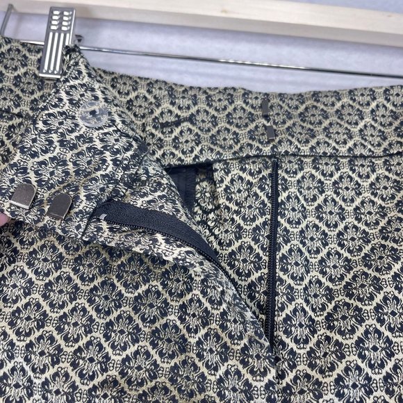 NWT ANN TAYLOR Factory Signature Womens 12 Gold Metallic Straight Ankle Pants - Picture 7 of 10